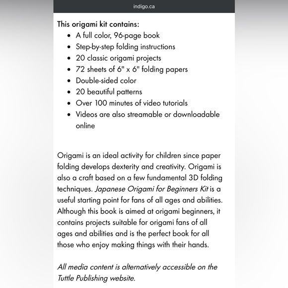 NEW Japanese Origami for Beginners Kit - Picture 8 of 8